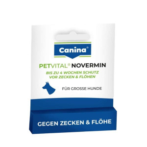 CANINA PETVITAL NOVERMIN DOG pilieni suņiem virs 15kg pret ektoparazītiem 4ml
